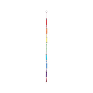 Glaskette 80 cm, regenbogen "mit Motivglas"