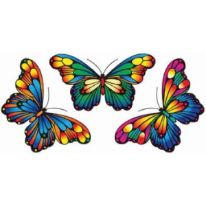 Fenstermandala groß 3 Magic Butterflies