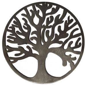 Metallhänger Lebensbaum silber 13 cm