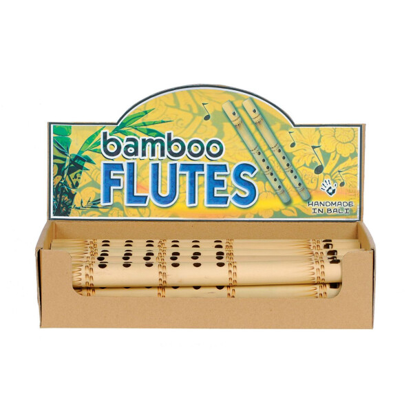 Display Bambus-Flöten, groß (24 Stück)