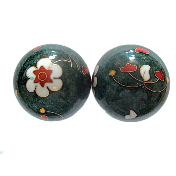 Qigong-Kugelpaar, cloi. Blume ø 35 mm