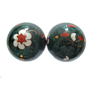 Qigong-Kugelpaar, cloi. Blume ø 35 mm