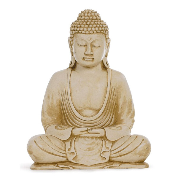 Buddha sandfarben 23 cm