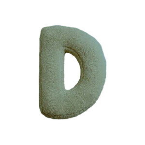 Buchstabenkissen "D" grün