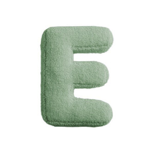 Buchstabenkissen "E" grün