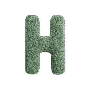 Buchstabenkissen "H" grün