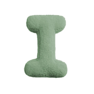 Buchstabenkissen "I" grün