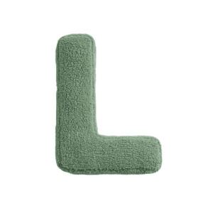 Buchstabenkissen "L" grün