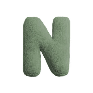 Buchstabenkissen "N" grün