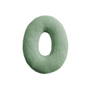 Buchstabenkissen "O" grün