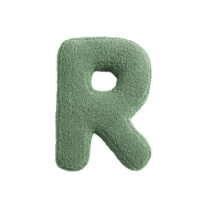 Buchstabenkissen "R" grün