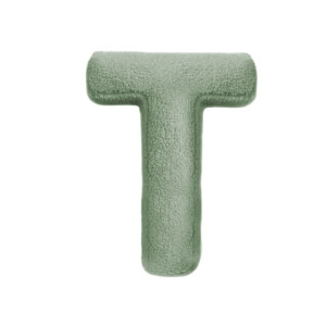 Buchstabenkissen "T" grün