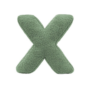 Buchstabenkissen "X" grün