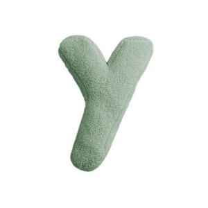 Buchstabenkissen "Y" grün