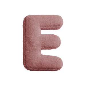 Buchstabenkissen "E" rose