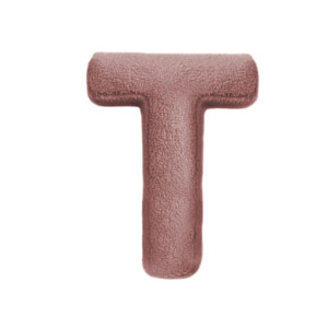 Buchstabenkissen "T" rose