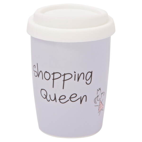 Coffee to go Becher klein "Shopping Queen"