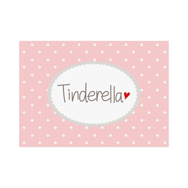 Postkarte Quer "Tinderella"