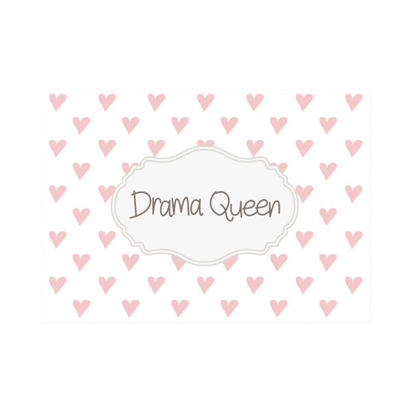 Postkarte Quer "Drama Queen"