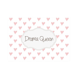 Postkarte Quer "Drama Queen"