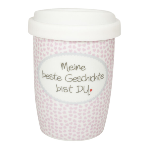Coffee to Go Becher klein "Meine beste Geschichte bist du"