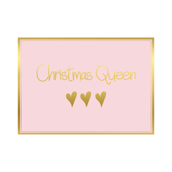 Postkarte Quer Weihnachten Christmas Queen