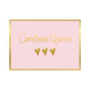 Postkarte Quer Weihnachten "Christmas Queen"